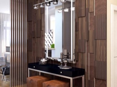 Интерьерные панели 3D из шпона