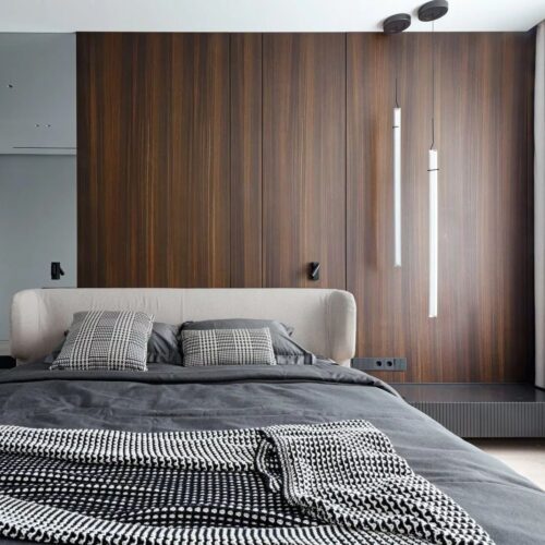 Стеновые панели MDF 9 мм в шпоне DUNA 509S (fine-line), 6 типоразмеров. Цена- 6300 руб. кв.м.